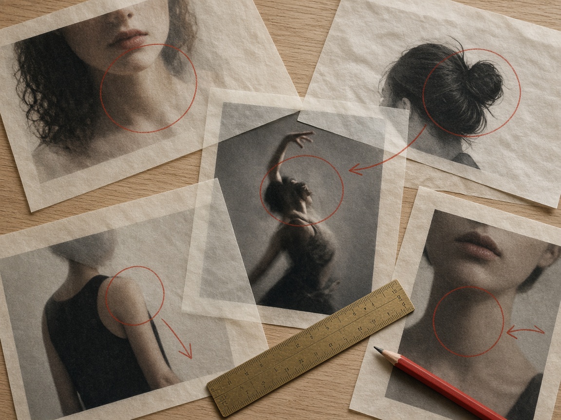 Social posts laid out for print-style analysis